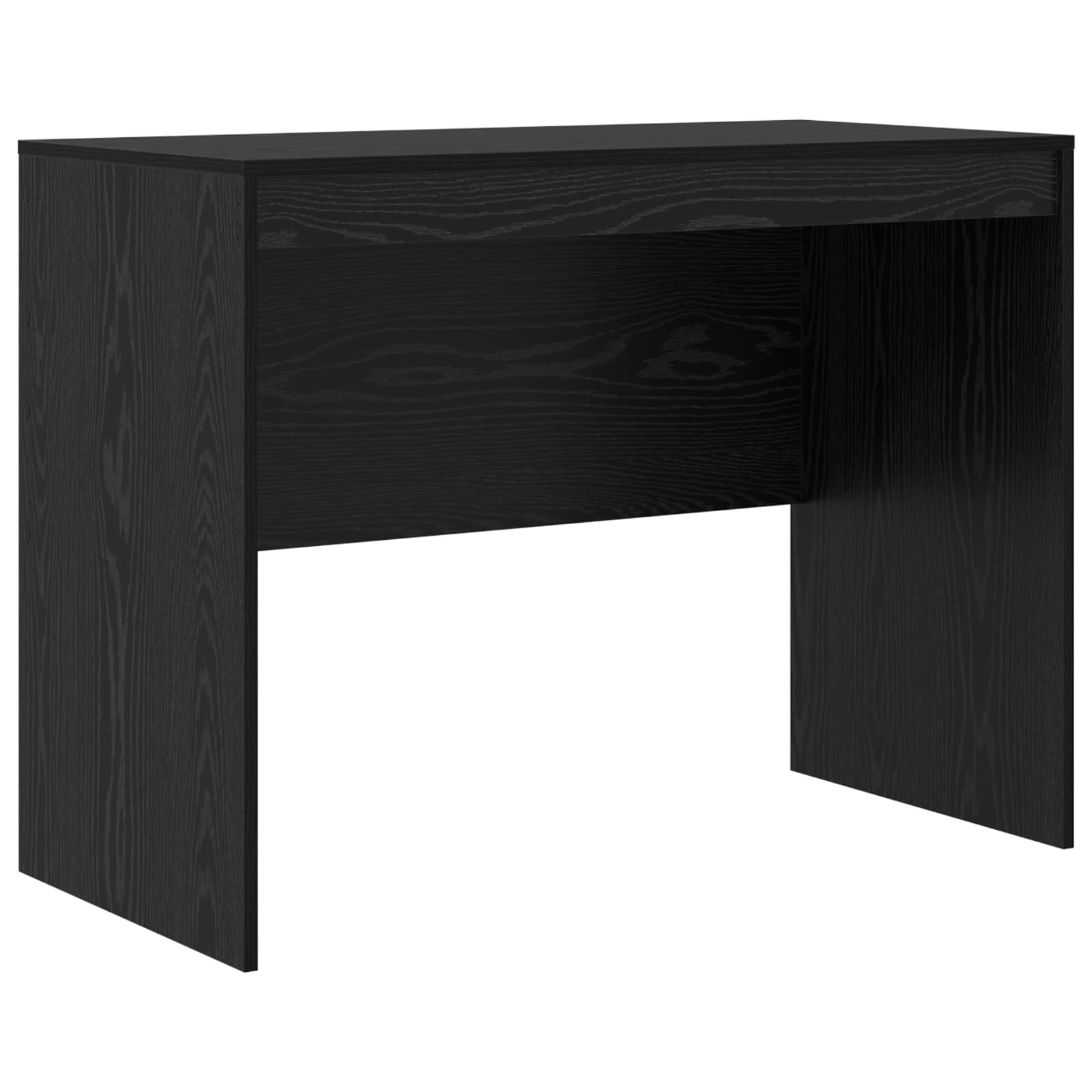 Stalas su stalčių 2 pcs Juodas ąžuolas