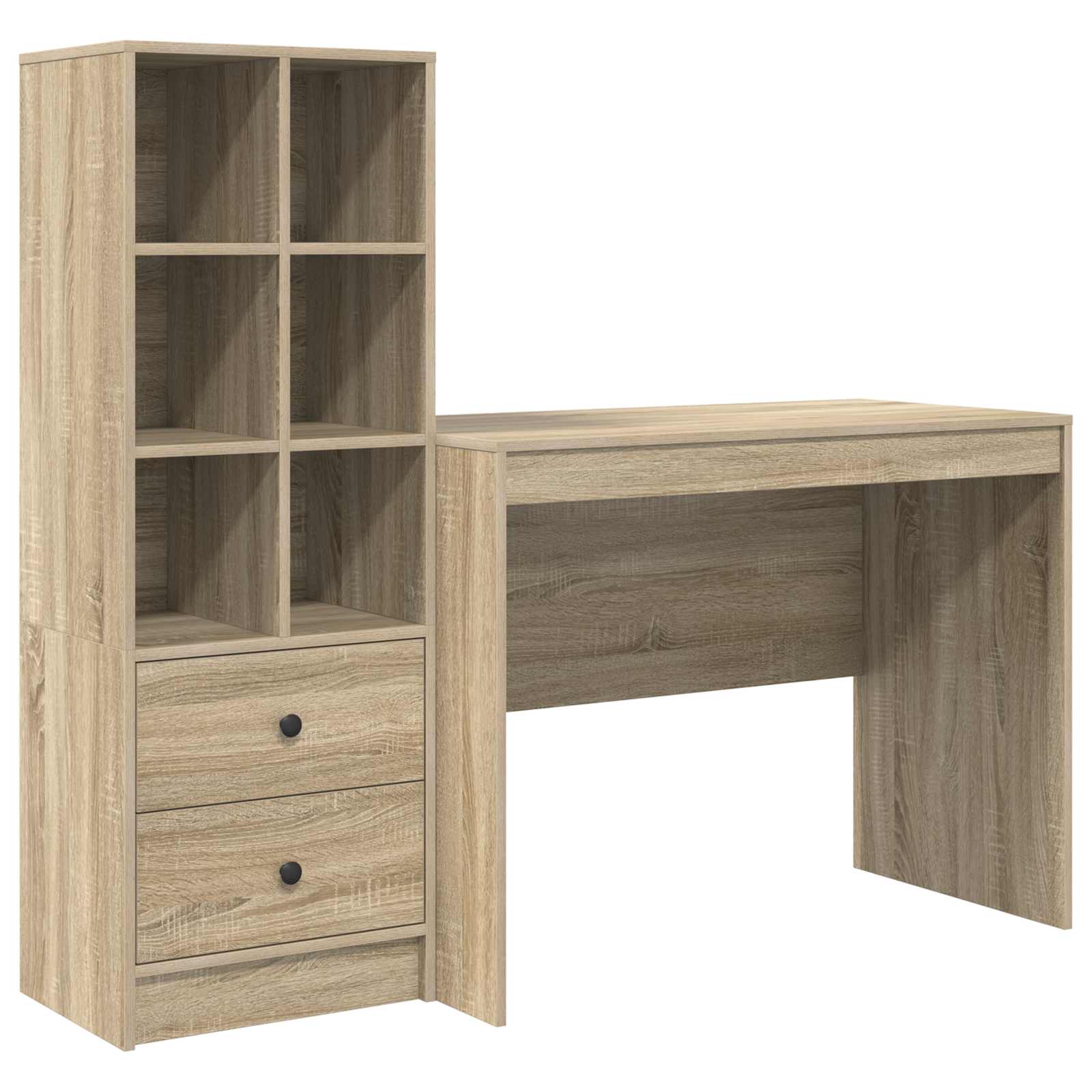 Stalas su stalčių 2 pcs Sonoma ąžuolas