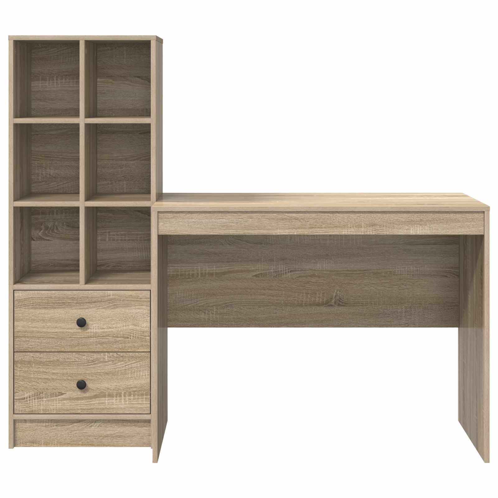 Stalas su stalčių 2 pcs Sonoma ąžuolas
