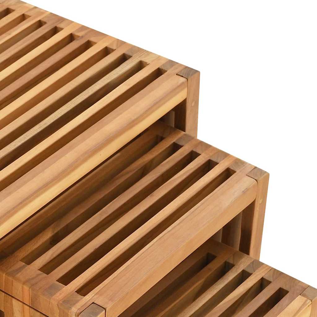 Sodo šoninis stalas 3 pcs Ruda 33 x 44,5 x 51 cm