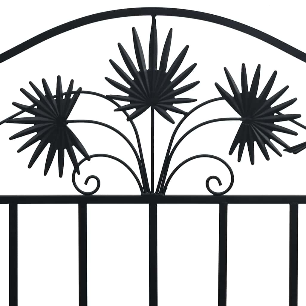 Sodo suolas Juoda 104 x 52,5 x 89 cm Plienas
