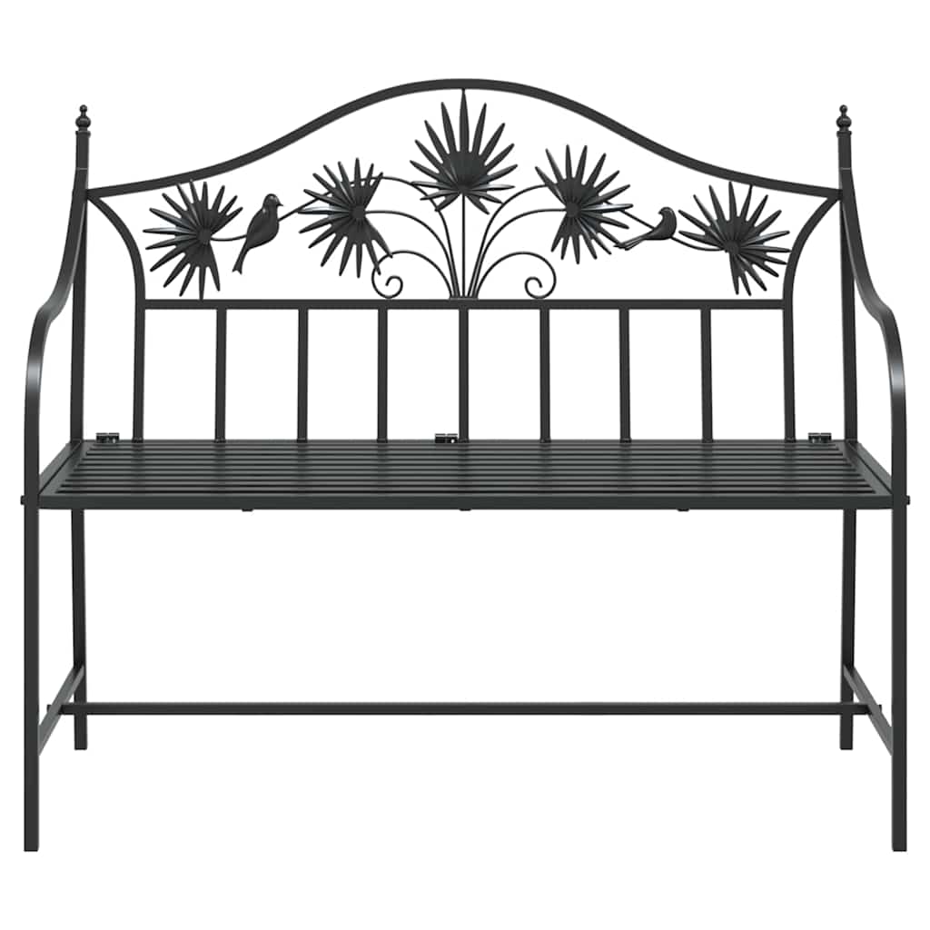 Sodo suolas Juoda 104 x 52,5 x 89 cm Plienas