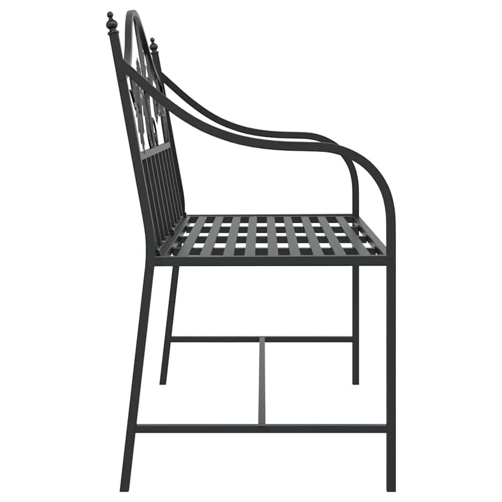 Sodo suolas Juoda 104 x 52,5 x 89 cm Plienas