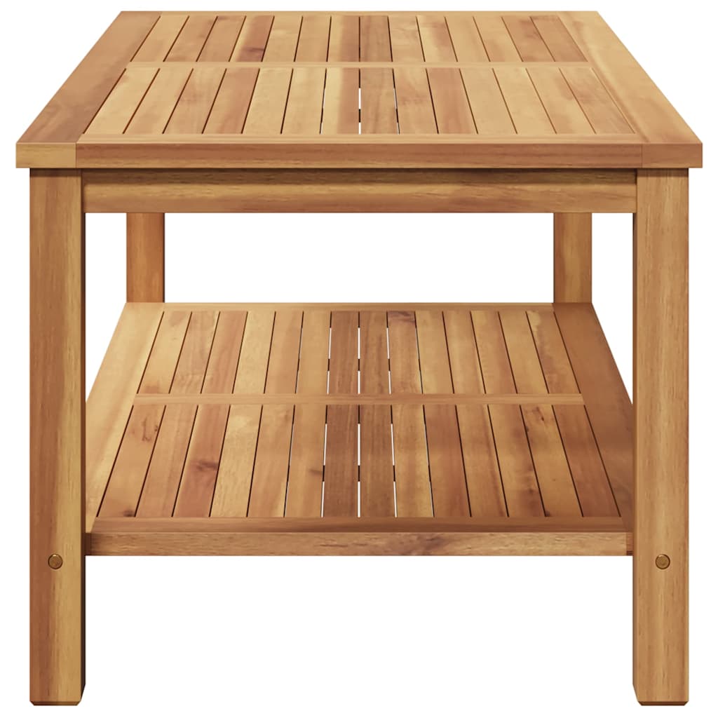 Kafijas galdiņš Brūns 110 x 55 x 45 cm Tīkkoka masīvkoks