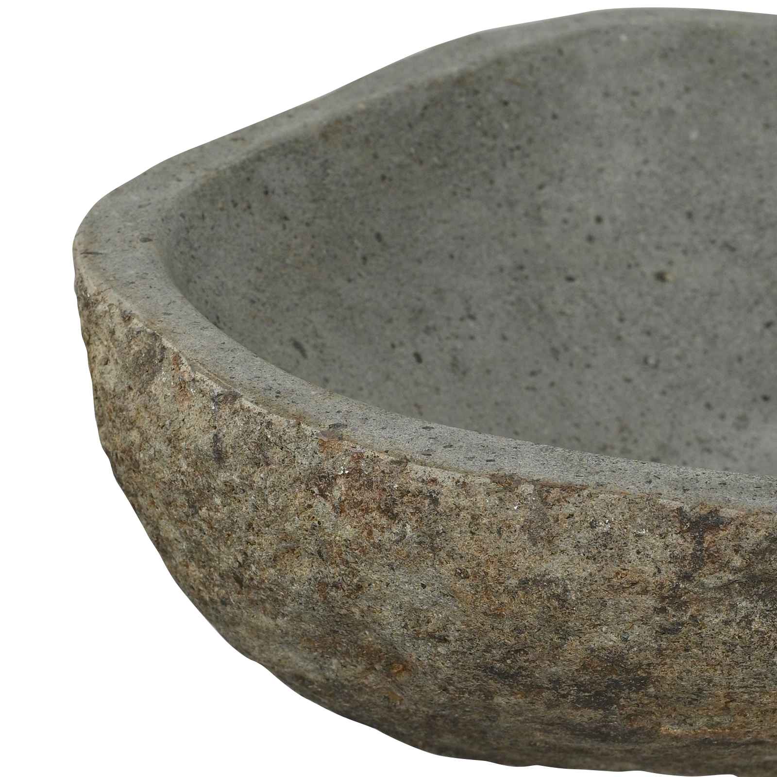 River Stone Basin Light Grey 52 x 40 x 15 cm River Stone