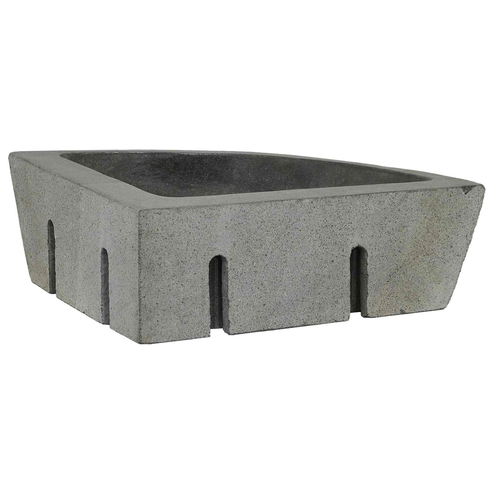 Kriauklė Pilka (38-45) x (38-45) x 12 cm Upės Akmuo