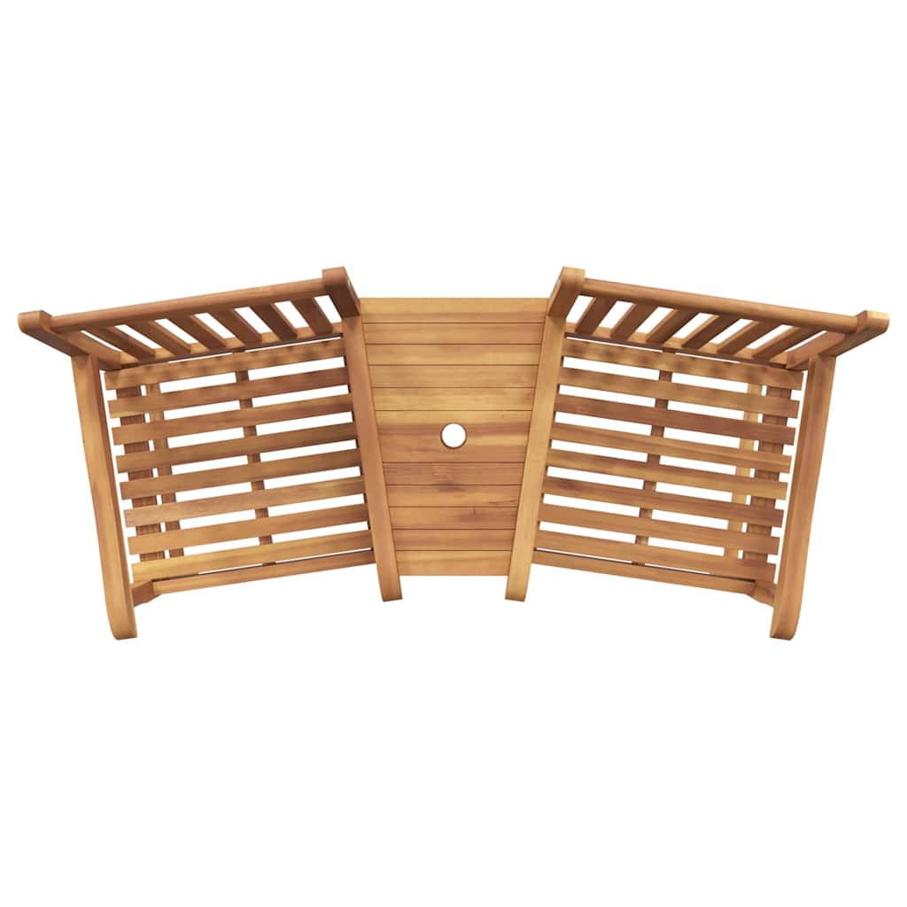 Sodo lauko kėdės 152 x 63 x 89 cm Kieto teka medžio