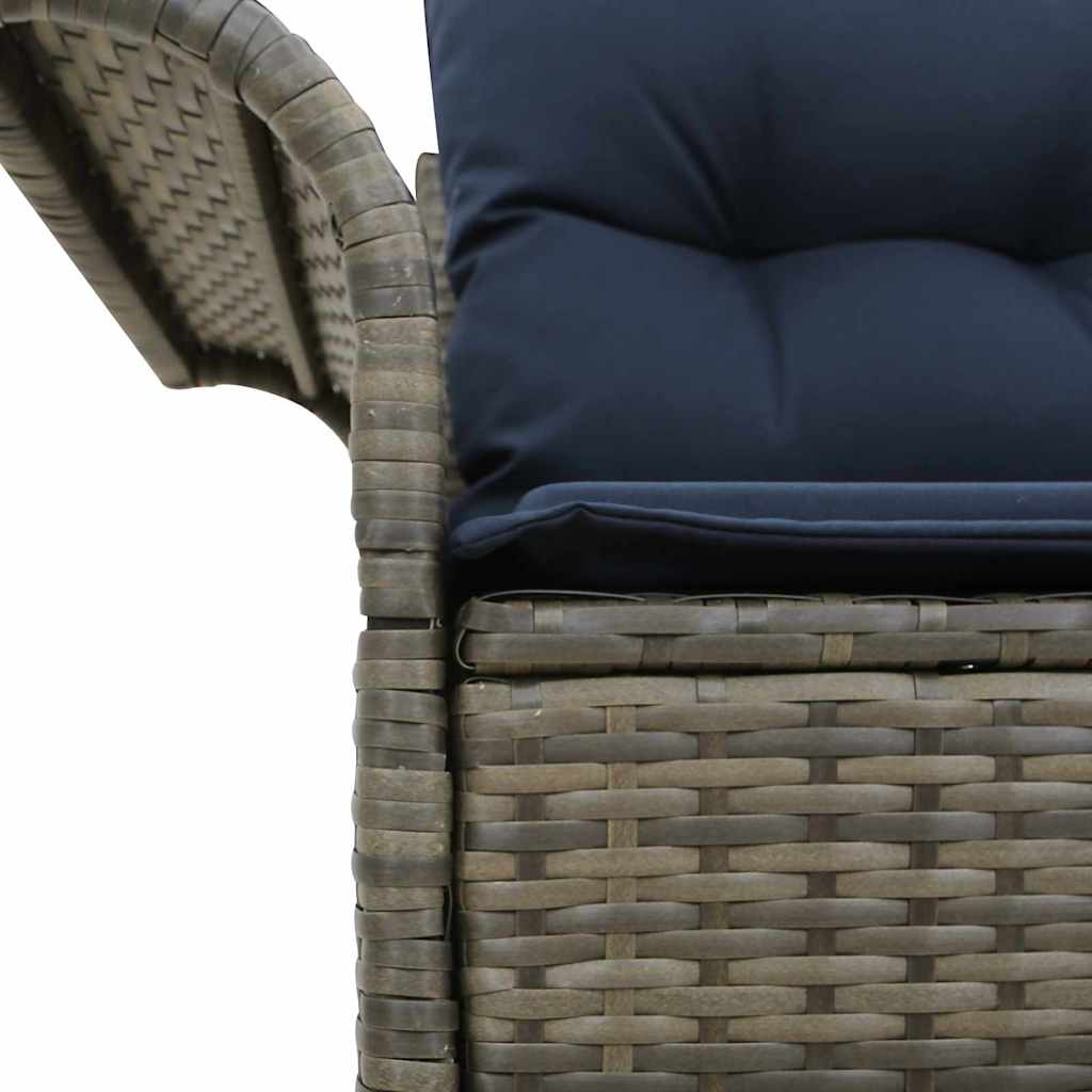 Sodo sofa su pagalve su saugykla 141 x 62 x 69 cm poliratanas