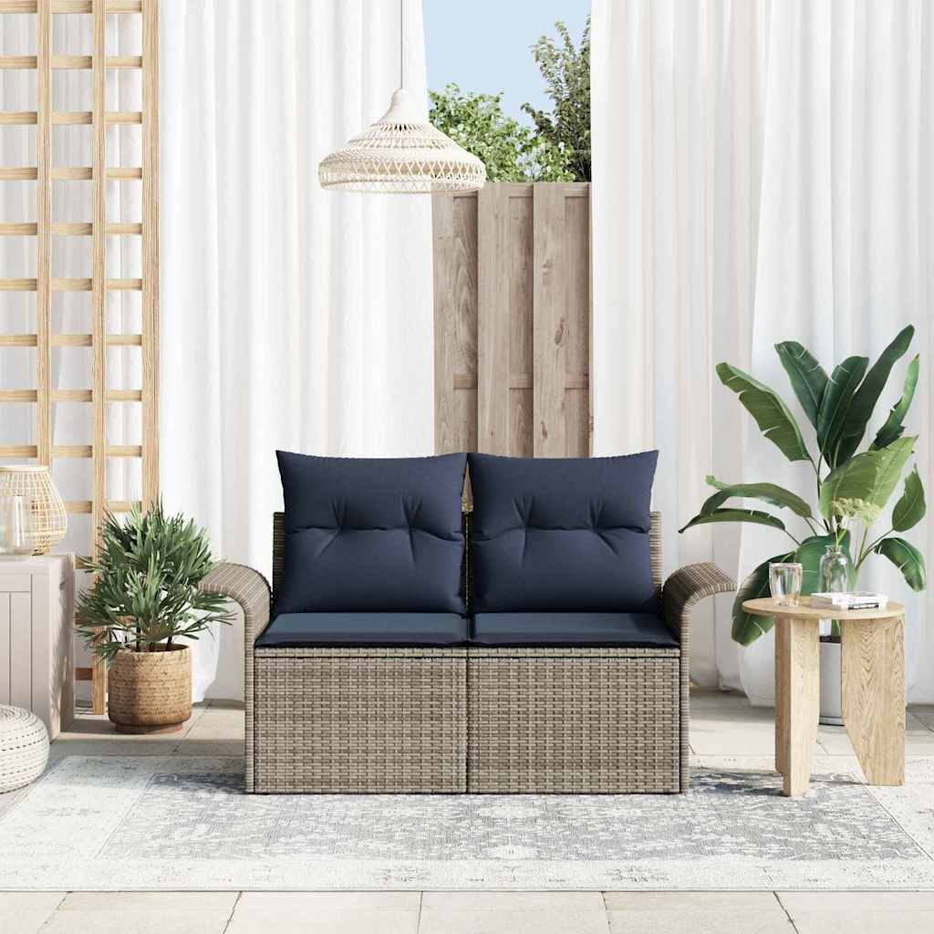 Sodo sofa su pagalve su saugykla 141 x 62 x 69 cm poliratanas