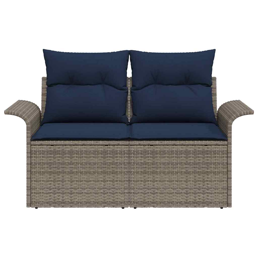 Sodo sofa su pagalve su saugykla 141 x 62 x 69 cm poliratanas