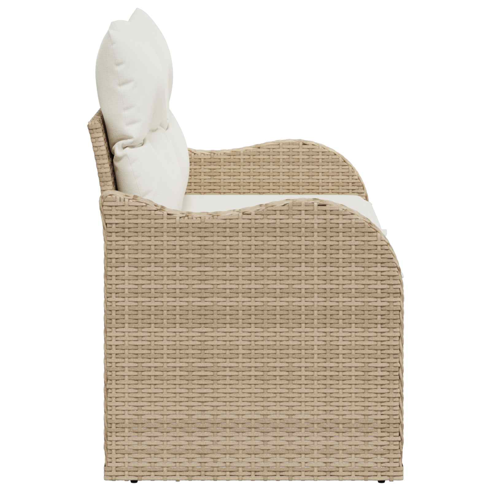Sodo sofa su pagalve Smėlio 121 x 62 x 69cm poliratanas