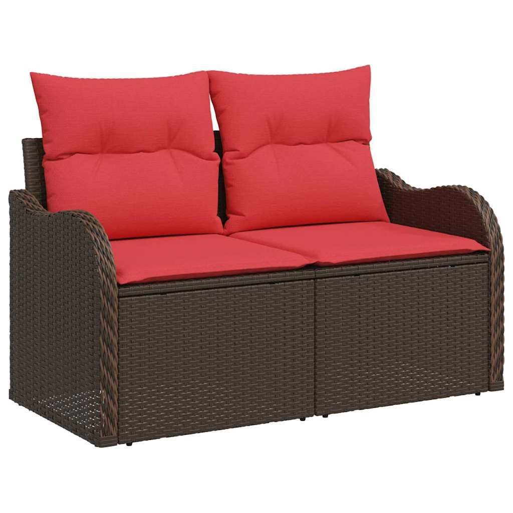 Sodo sofa su pagalve 121 x 62 x 69 cm poliratanas