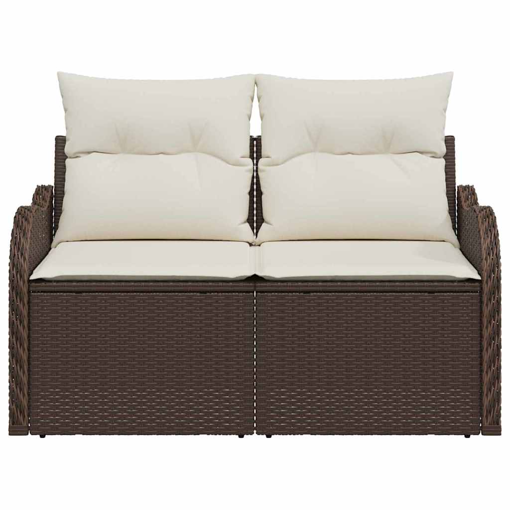 Sodo sofa su pagalve Ruda 121 x 62 x 69cm poliratanas