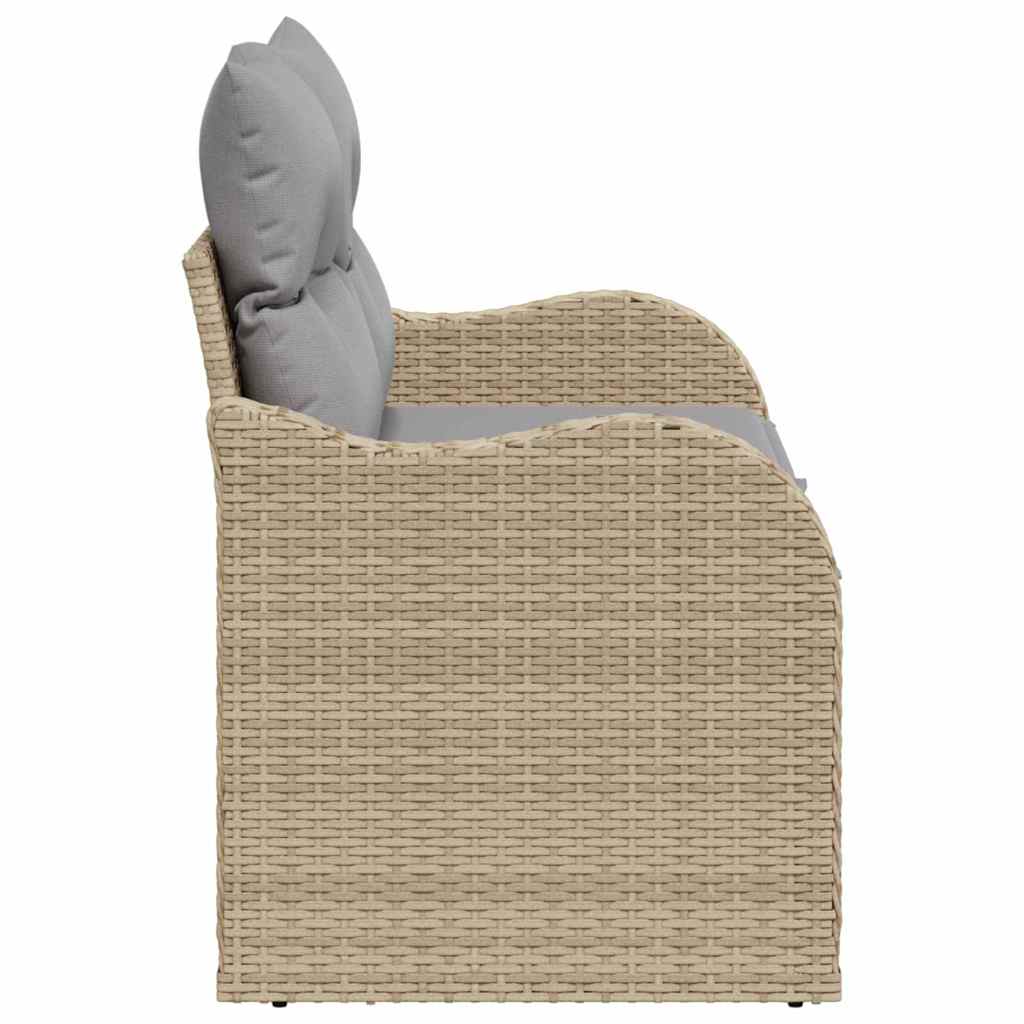 Sodo sofa su pagalve Smėlio 121 x 62 x 69cm poliratanas