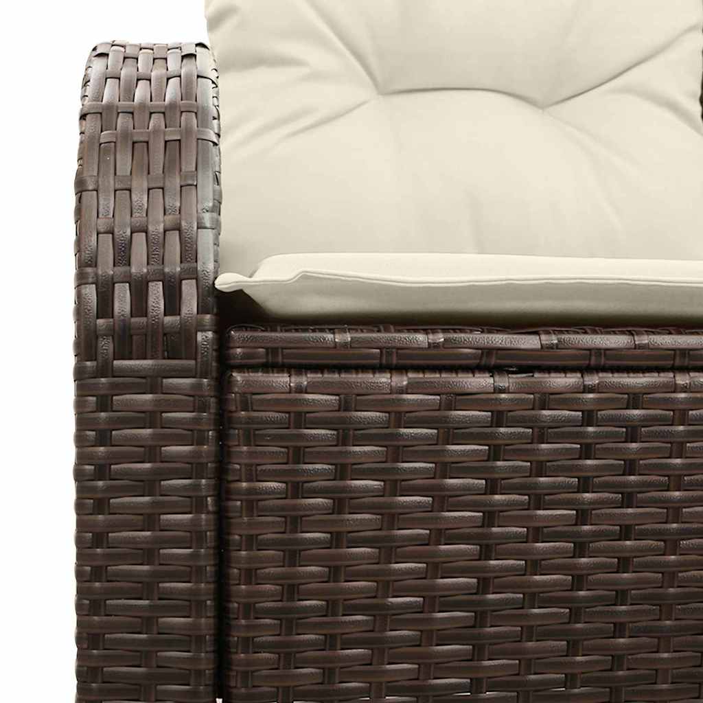 Sodo sofa su pagalve Ruda 124 x 62 x 69cm poliratanas
