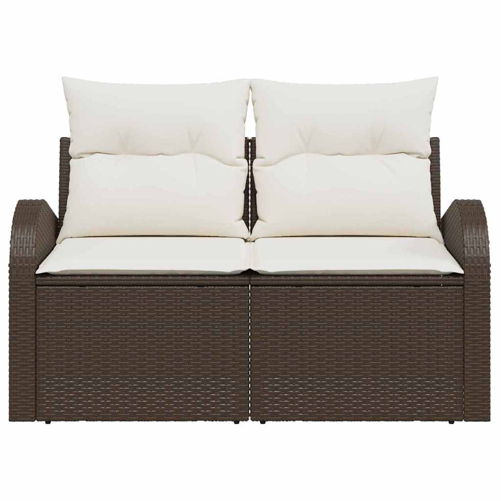 Sodo sofa su pagalve Ruda 124 x 62 x 69cm poliratanas