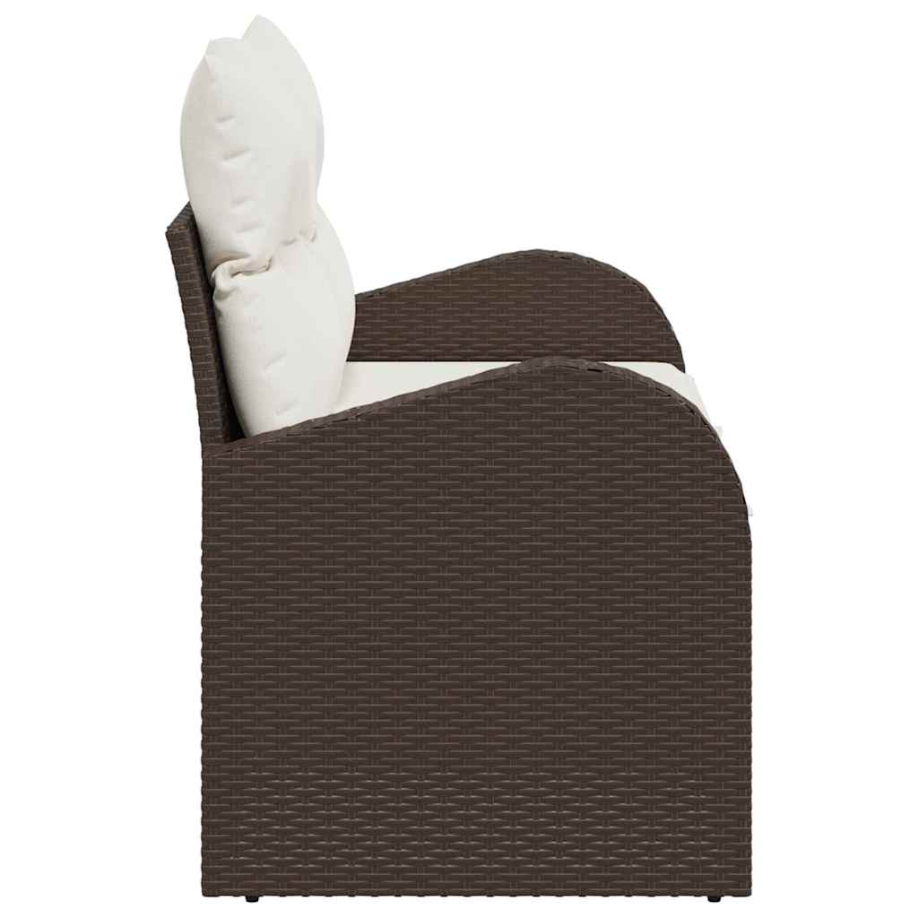 Sodo sofa su pagalve Ruda 124 x 62 x 69cm poliratanas