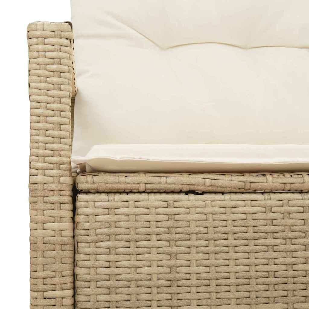 2-vietė sodų sofa su pagalvėlėmis smėlio poli ratanas