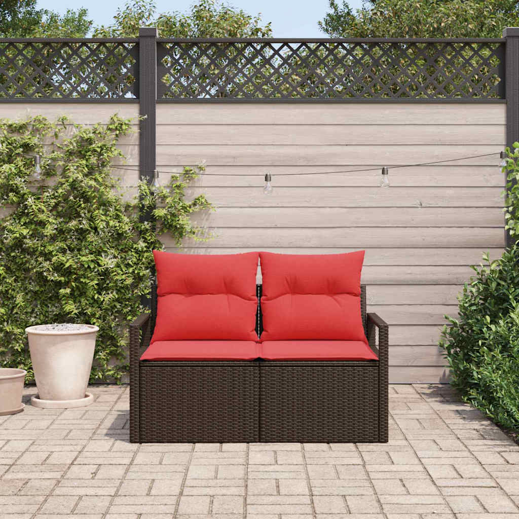 Sodo sofa su pagalve 120 x 62 x 69 cm poliratanas