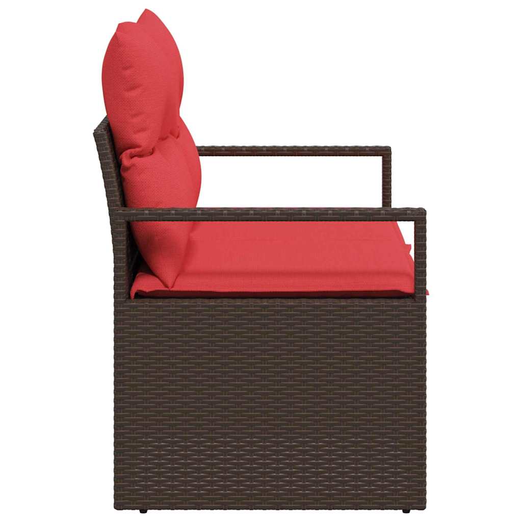 Sodo sofa su pagalve 120 x 62 x 69 cm poliratanas
