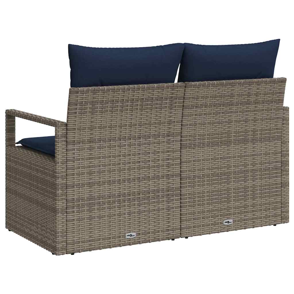 Dārza dīvāns ar spilvenu 120 x 62 x 69 cm polirotangs