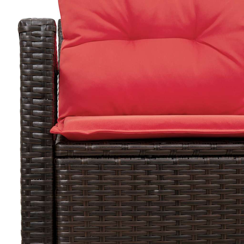 Sodo sofa su pagalve su saugykla 120 x 62 x 69 cm poliratanas