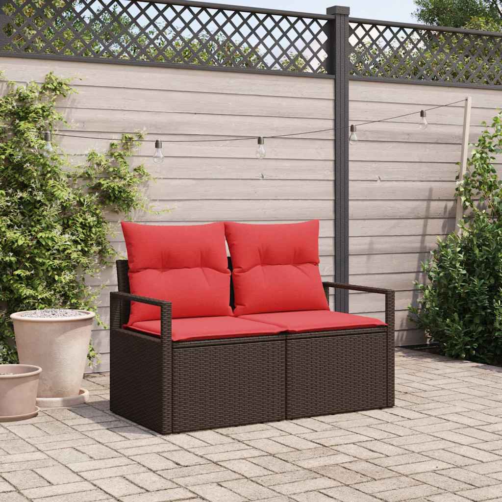 Sodo sofa su pagalve su saugykla 120 x 62 x 69 cm poliratanas