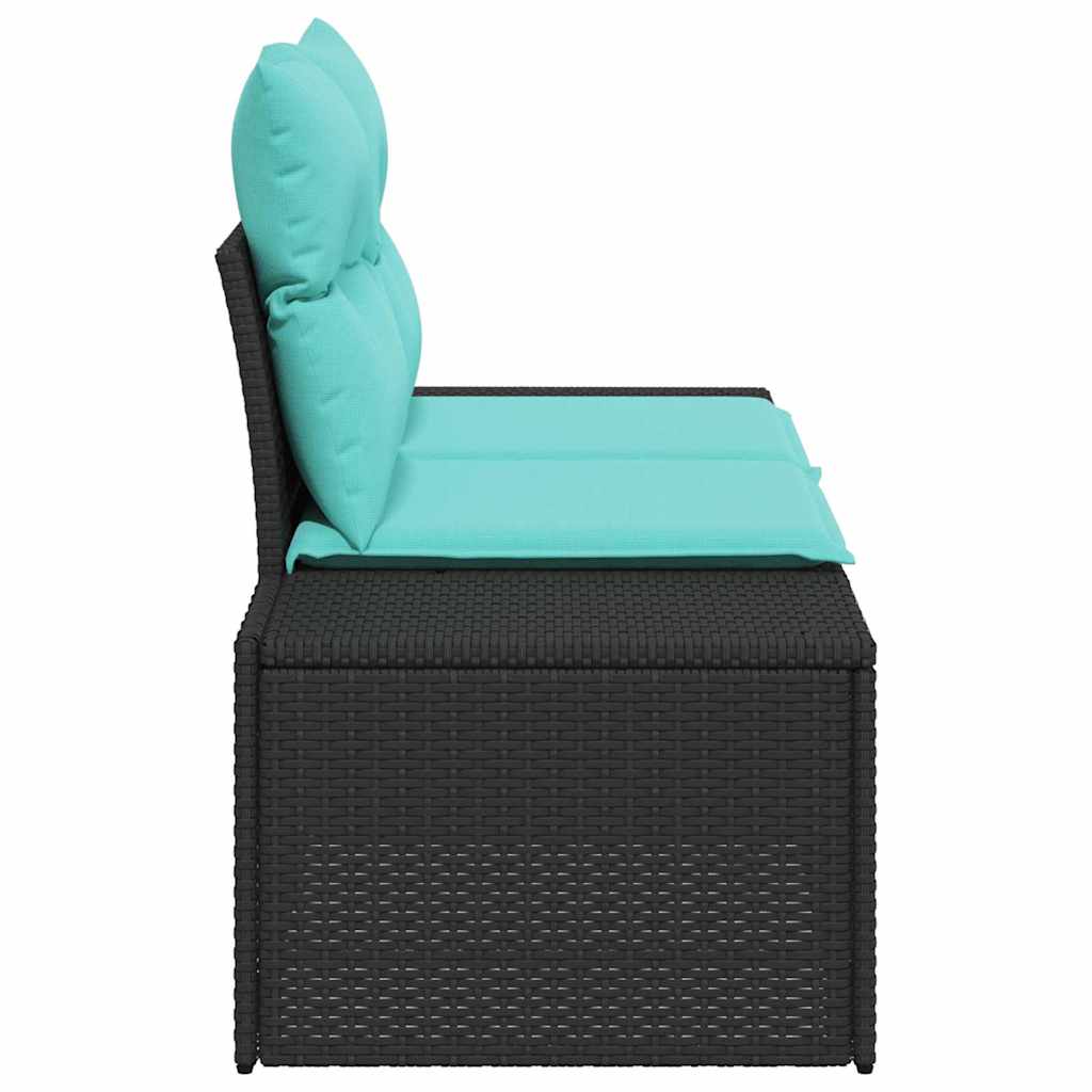 Sodo sofa su pagalve su saugykla 184 x 62 x 69 cm poliratanas