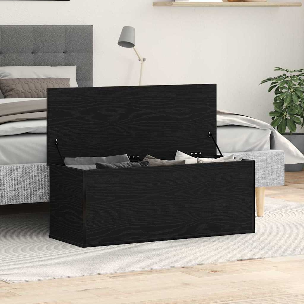 Uzglabāšanas kaste Melns ozols 102 x 35 x 35 cm Apstrādāta masīvkoksne