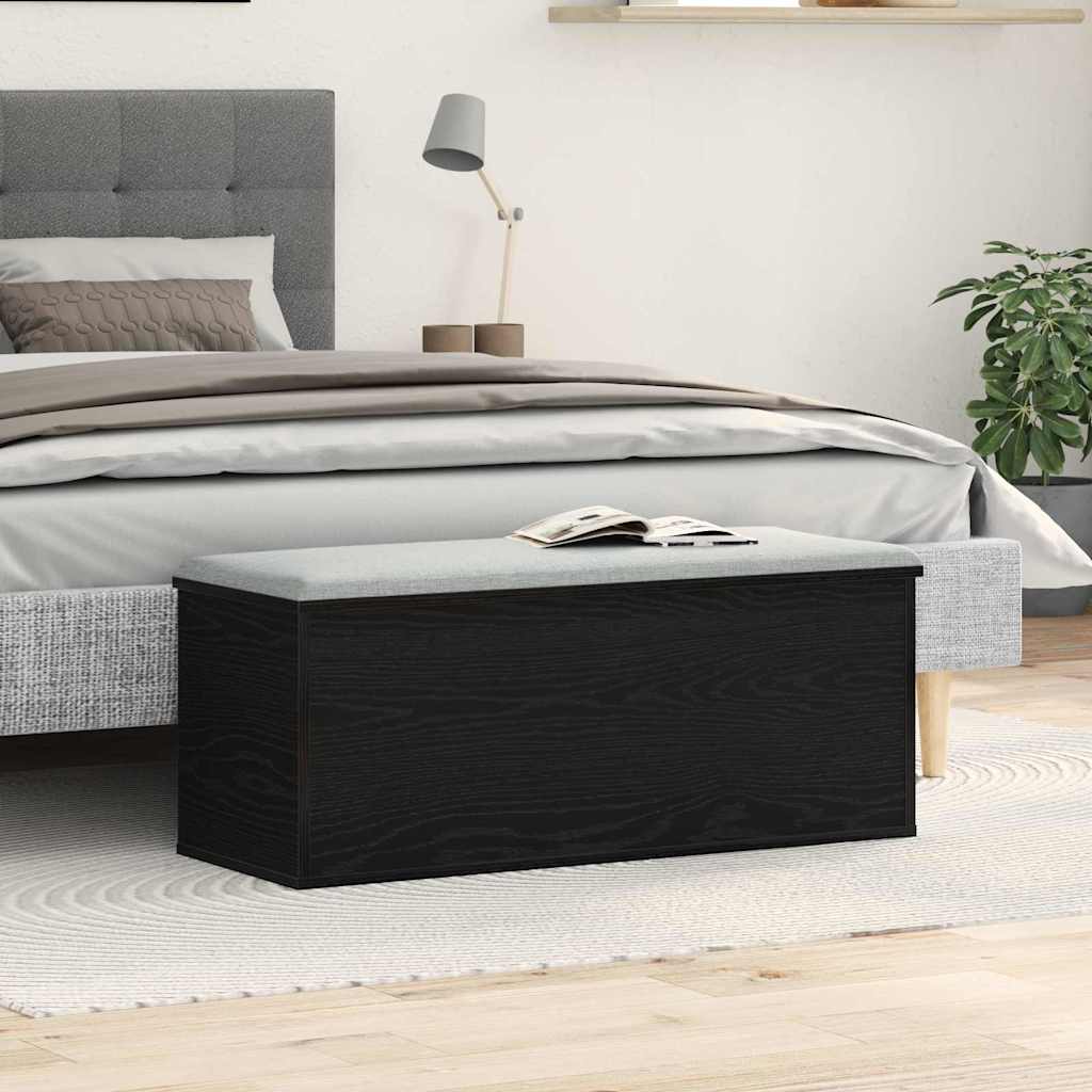 Uzglabāšanas kaste Melns ozols 102 x 35 x 35 cm Apstrādāta masīvkoksne