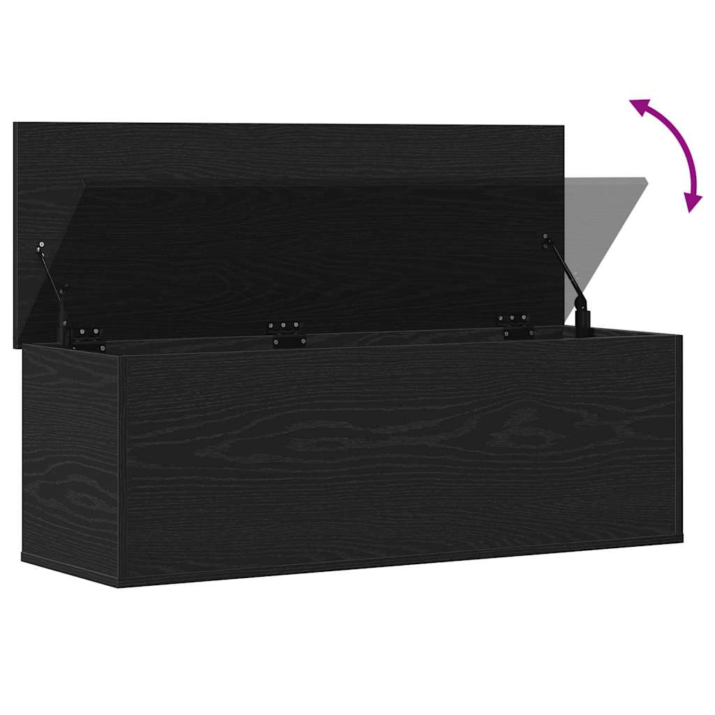 Uzglabāšanas kaste Melns ozols 102 x 35 x 35 cm Apstrādāta masīvkoksne