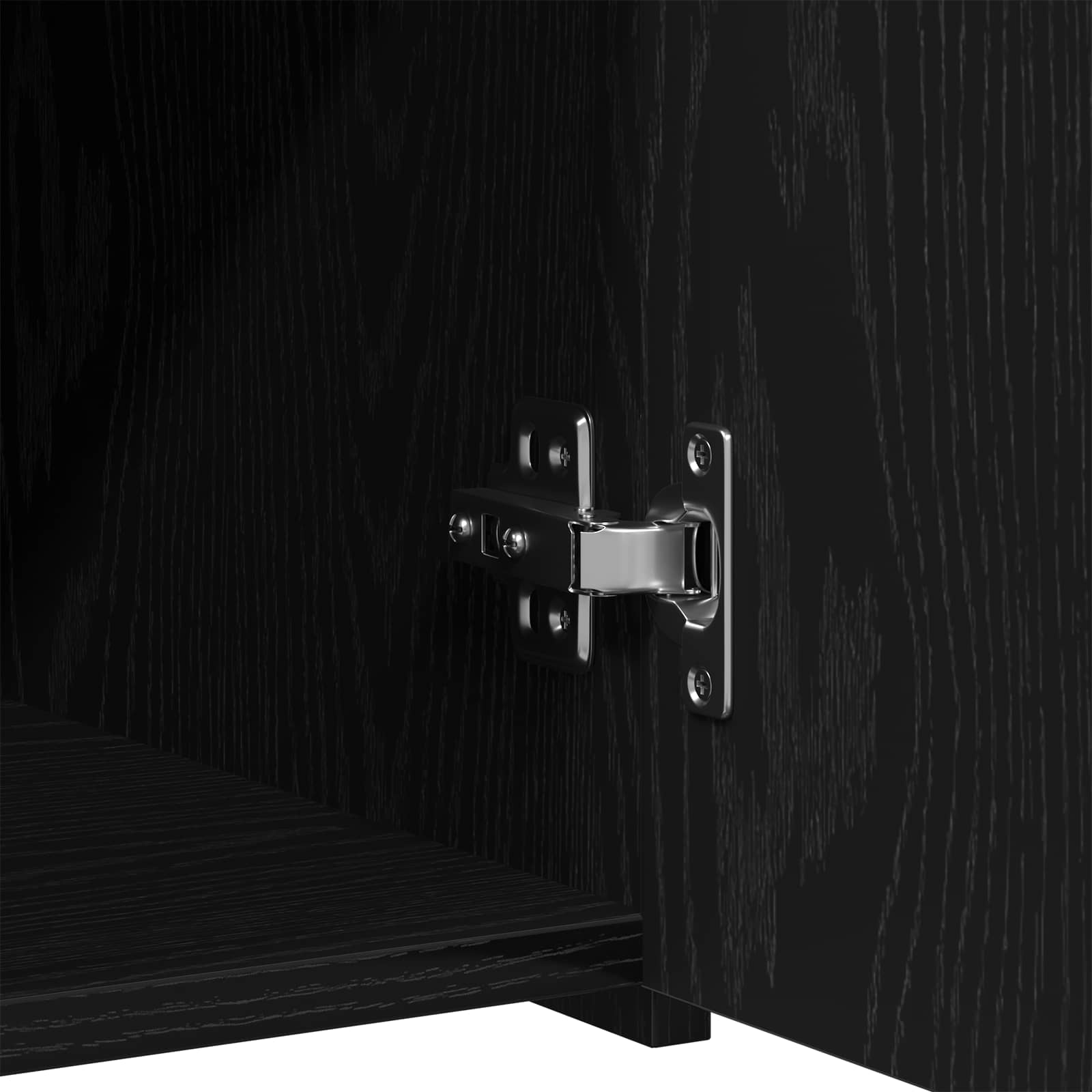 Console table with drawer Black oak 50 x 42.5 x 93 cm