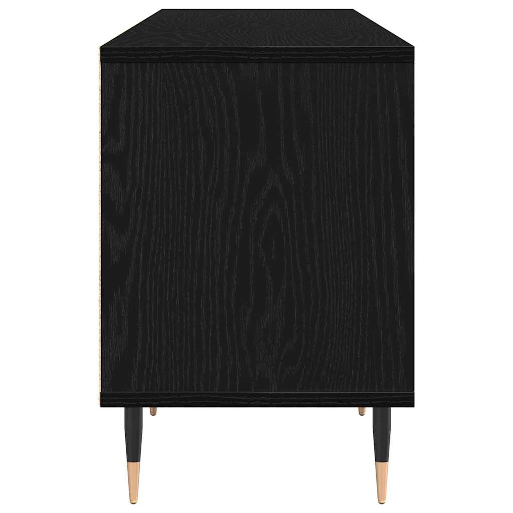TV Cabinet Black Oak 150 x 30 x 45 cm