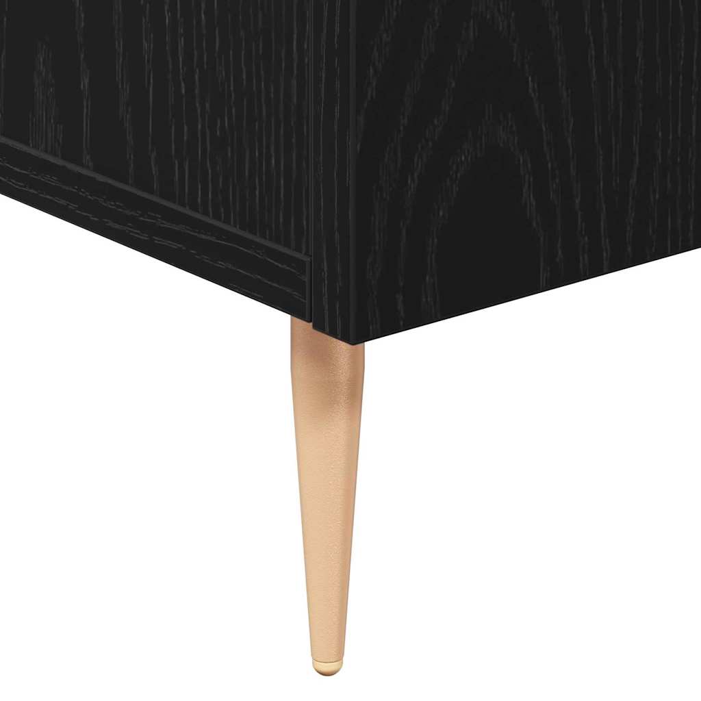 Kabalas juoda ąžuolo 90 x 34 x 80 cm Apdirbta mediena