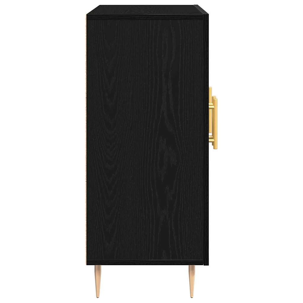 Kabalas juoda ąžuolo 90 x 34 x 80 cm Apdirbta mediena