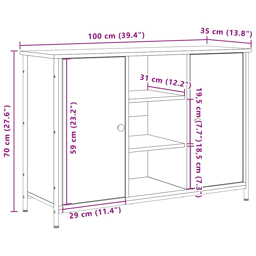 Kabalas Sena mediena 100 x 35 x 70 cm Apdirbta mediena