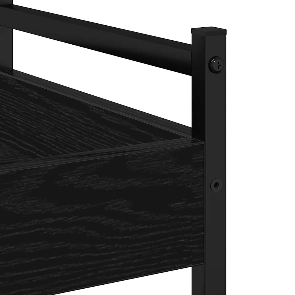 Kitchen trolley black oak 50 x 30 x 70 cm