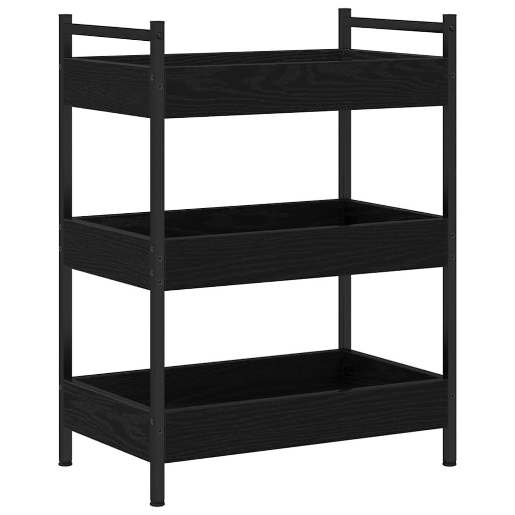 Kitchen trolley black oak 50 x 30 x 70 cm