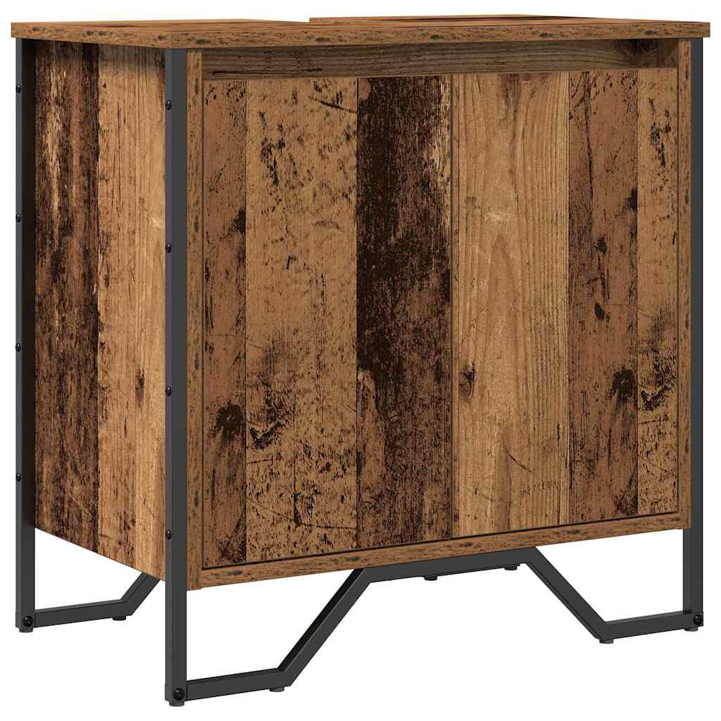 Kriauklės kabinetas su saugykla Senovinis medis 60 x 35 x 60 cm
