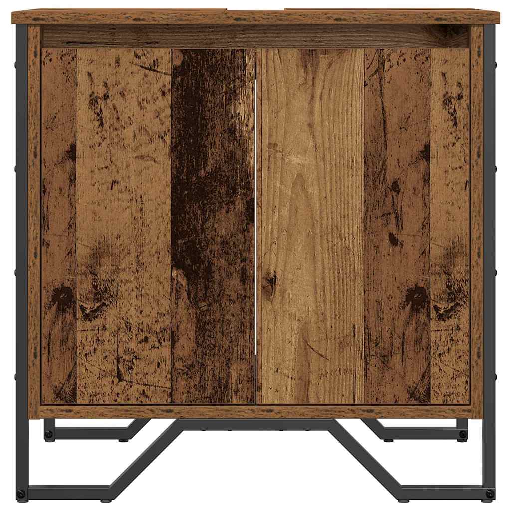 Kriauklės kabinetas su saugykla Senovinis medis 60 x 35 x 60 cm