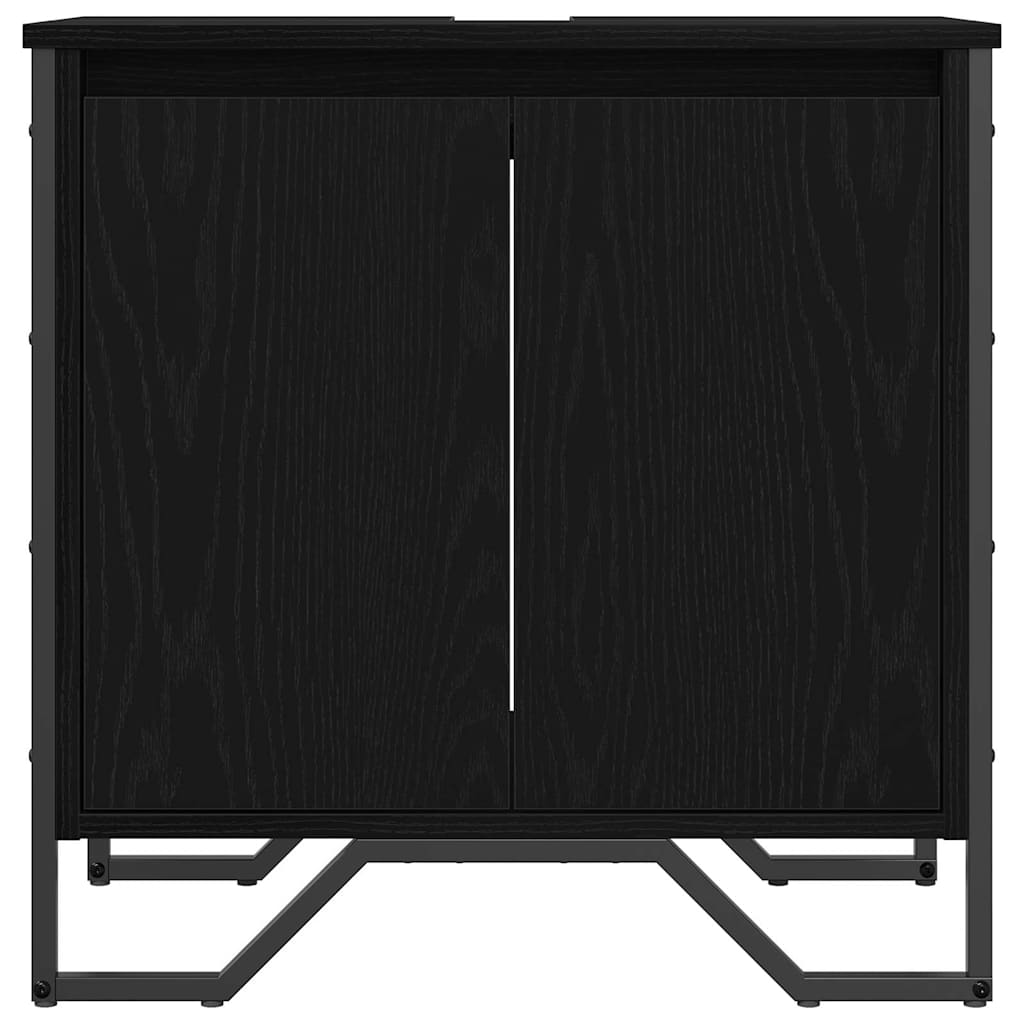 Izlietnes skapītis ar uzglabāšanas vietu Melnais ozols 60 x 35 x 60 cm