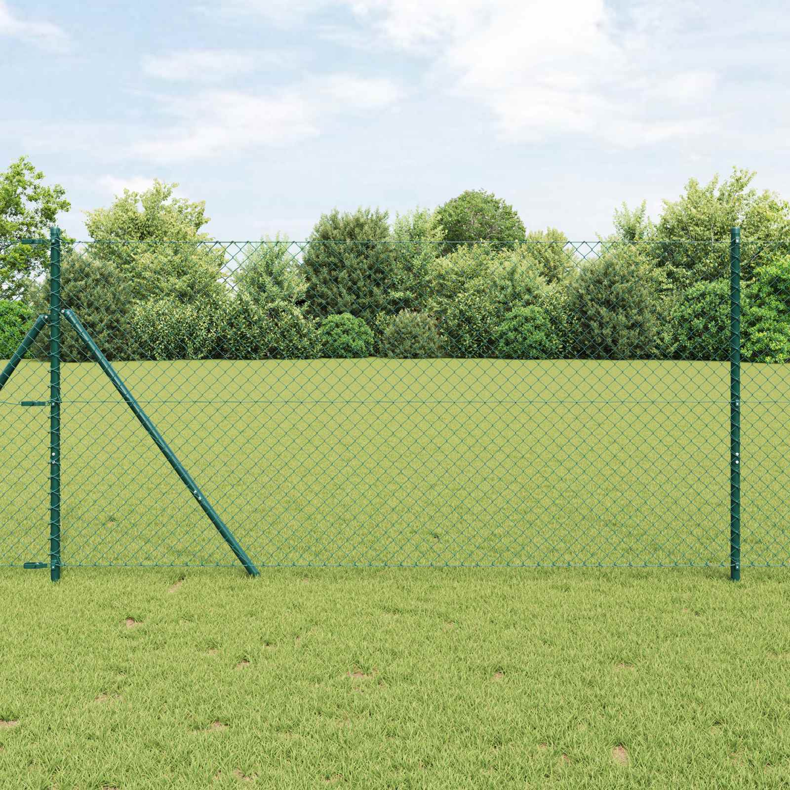 Grandinės ryšio tvora Žalia 10 x 1.4 m Plienas