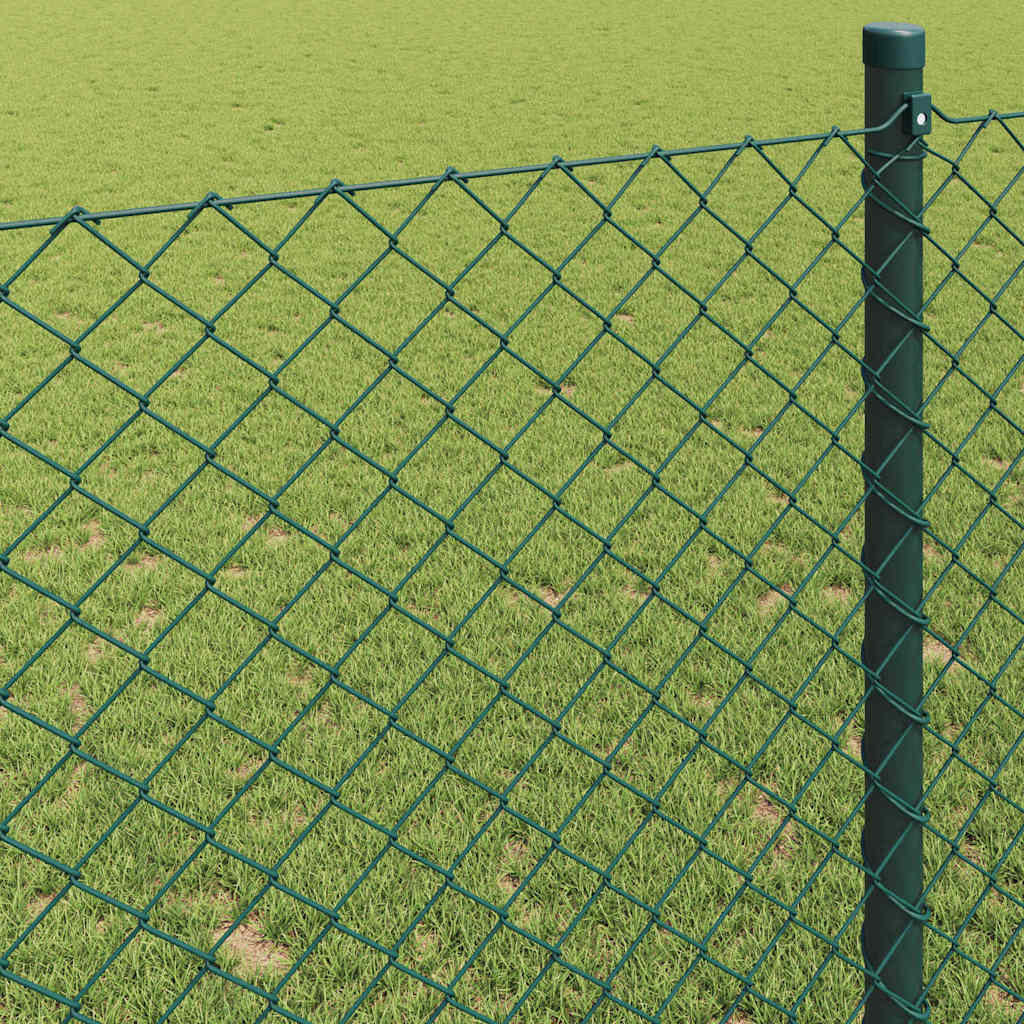 Chain Link Fence Green 25 x 1.6 m Steel