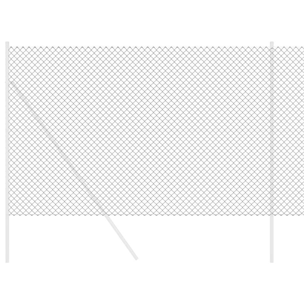 Grandinės ryšio tvora Pilka 10 x 1.5 m Plienas
