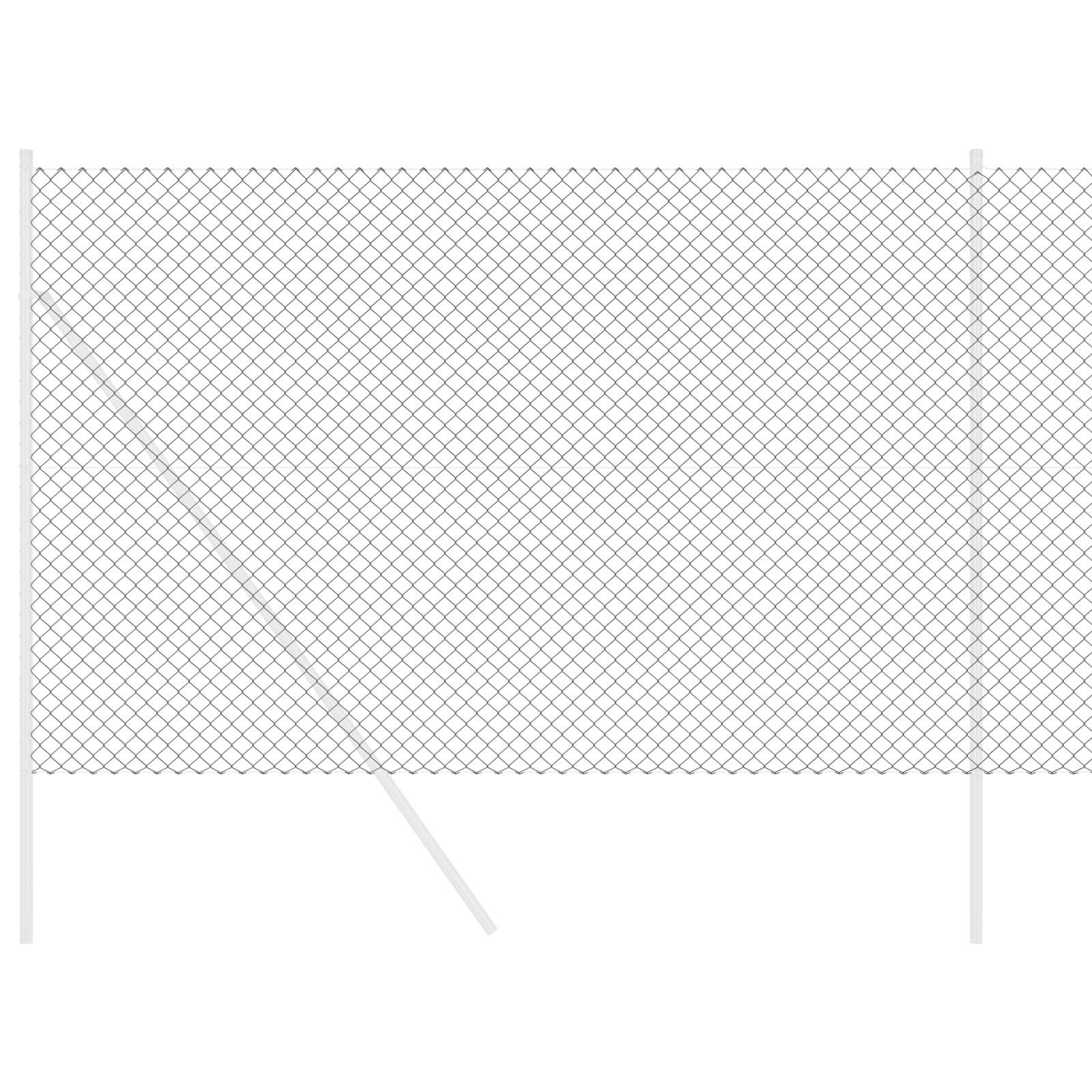 Tīkls žogs Pelēks 10 x 1,6 m Tērauds
