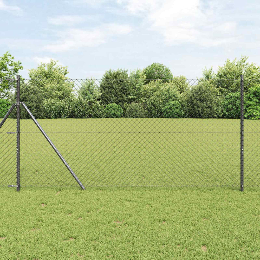 Grandinės ryšio tvora Pilka 25 x 1,2 m Plienas