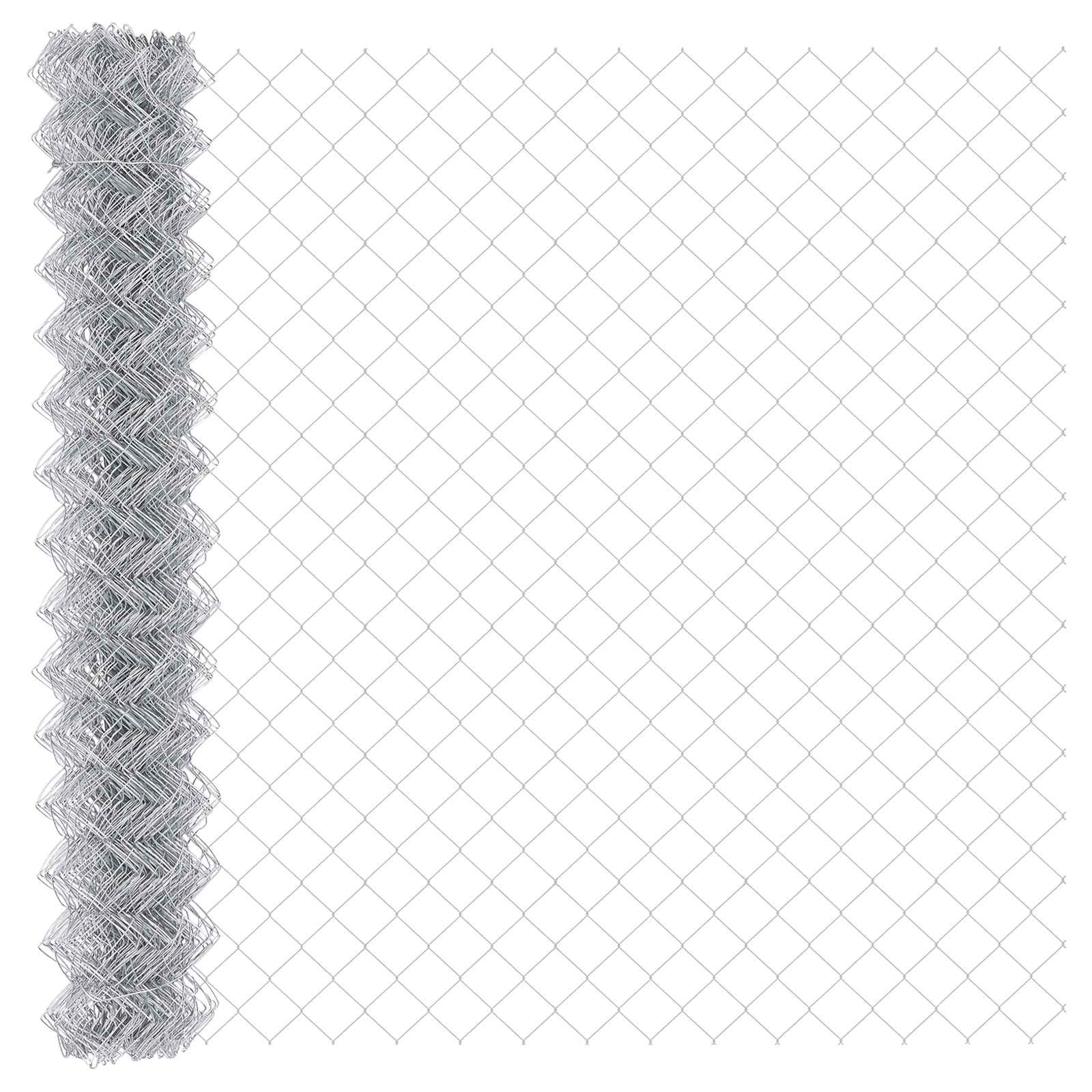 Tinklinė tvora Sidabro 10 x 1.5 m Cinkuotas plienas