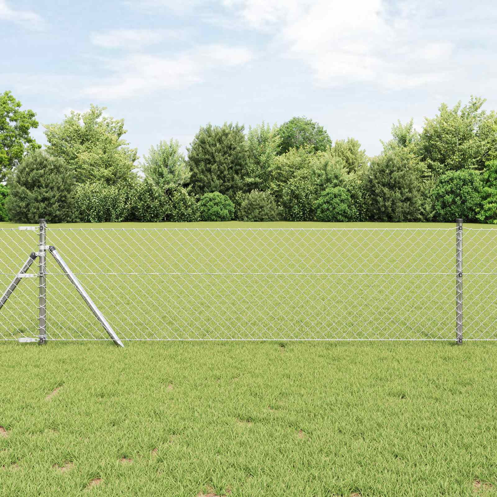 Grandinės ryšio tvora 25 x 0,6 m Galvanizuotas plienas