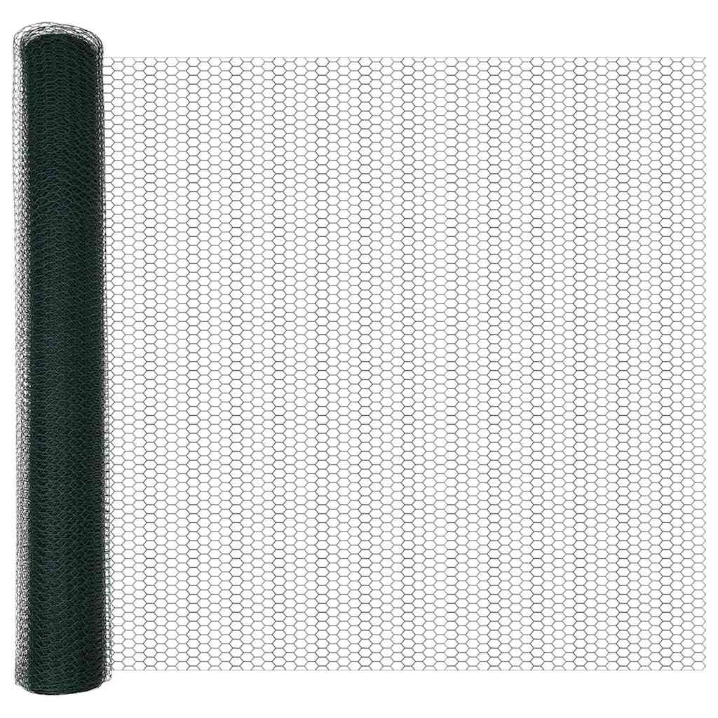 Heksagoninė tvora Žalia 1 x 10 m Plienas