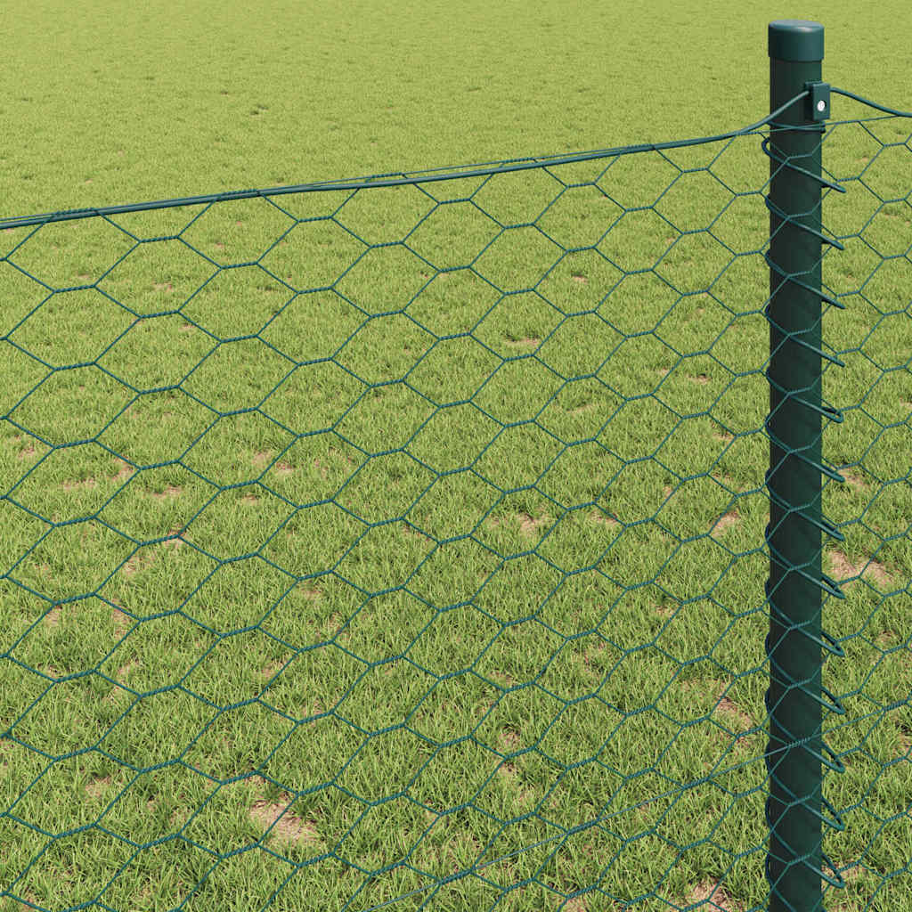 Heksagoninė tvora Žalia 1.2 x 10 m Plienas